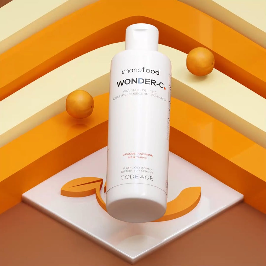 Liposomal Liquid Vitamin C, Liquid Vitamin D3, Liquid Zinc, Liquid Vitamin E nanofood Codeage