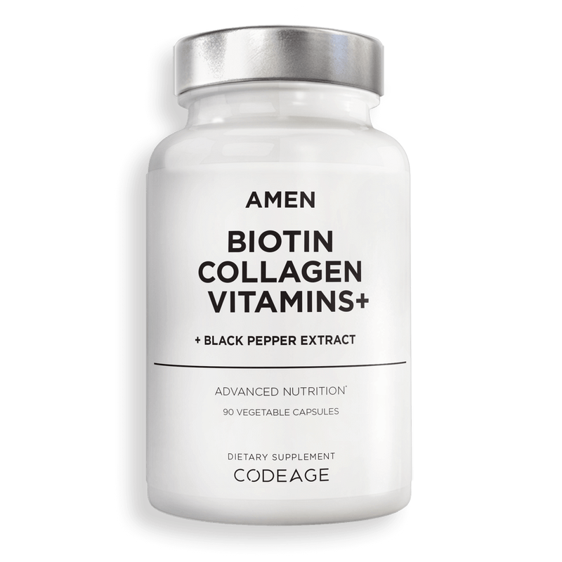 Amen Biotin Collagen Vitamins+ Supplement Hyaluronic Acid Folate Codeage Amen Biotin Collagen Vitamins+ Supplement Hyaluronic Acid Folate Codeage