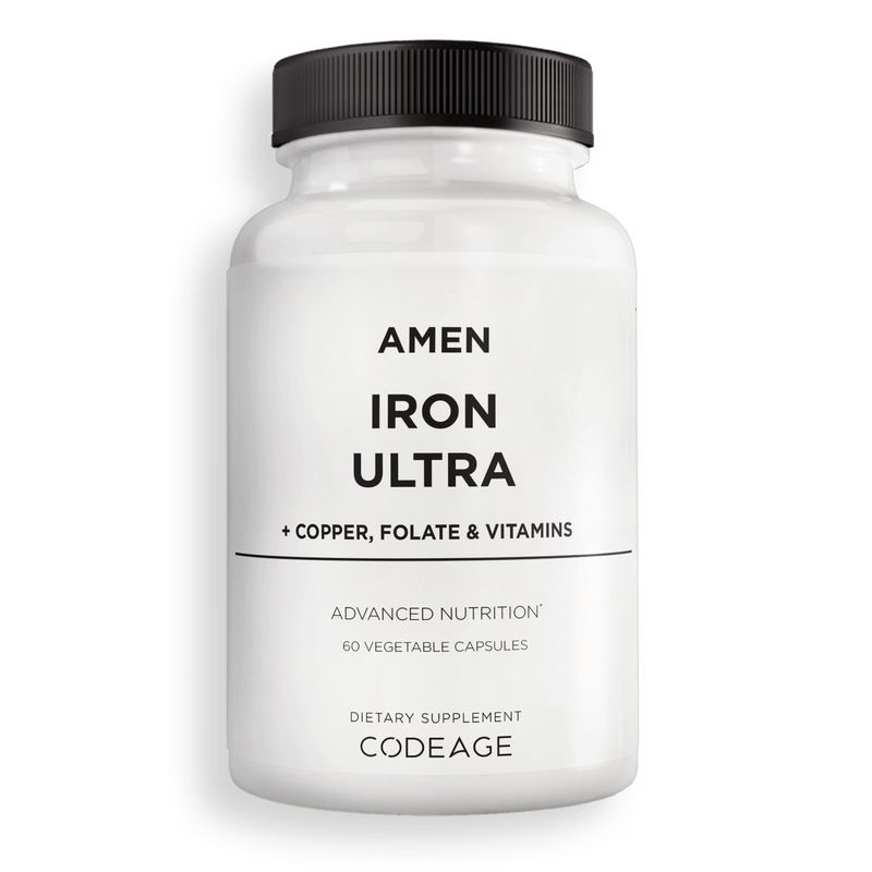 Amen Iron Supplement Copper Vitamin C folic Acid vitamin b12