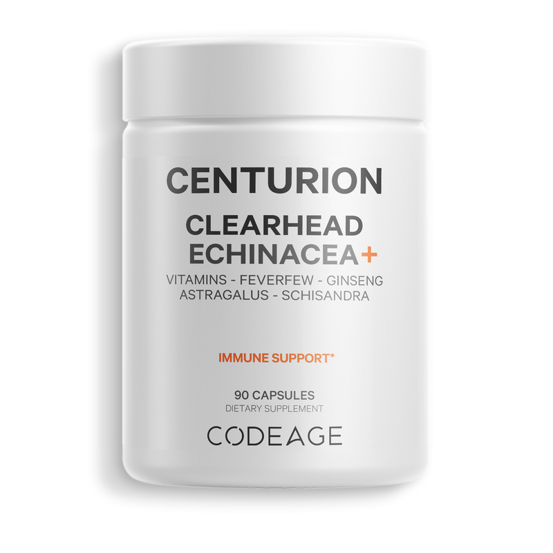 Codeage Clearhead Echinace Supplement Formula Capsule Ginseng Schisandra Coptis Feverfew