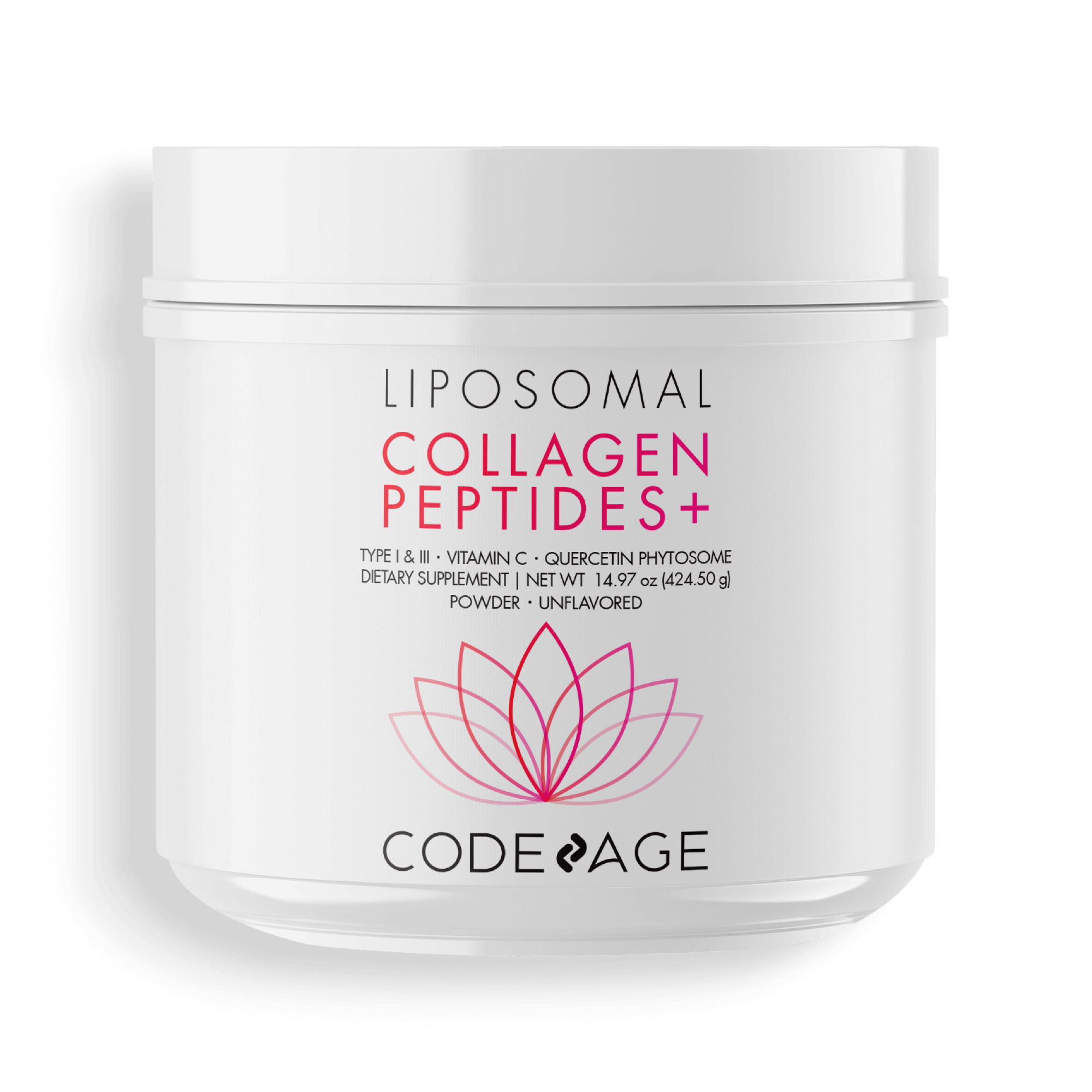Codeage Liposomal Collagen Peptides Powder - Vitamin C & Quercetin