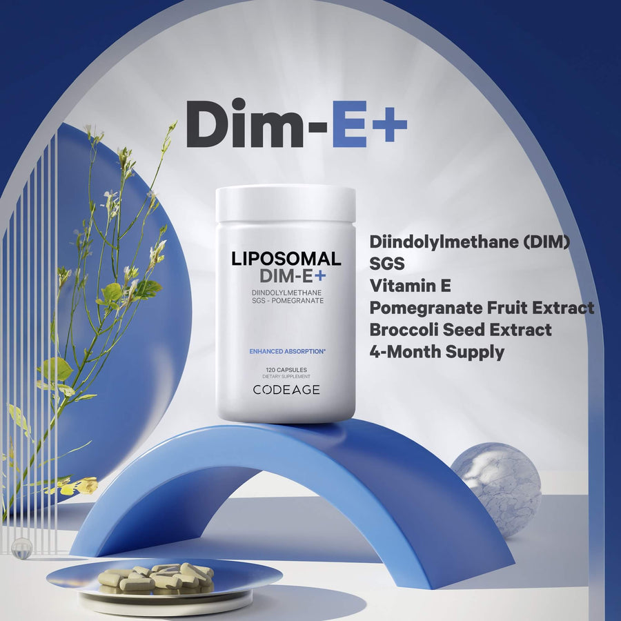 Codeage Liposomal Dim Supplement SGS for women men Vitamin E isomers formula