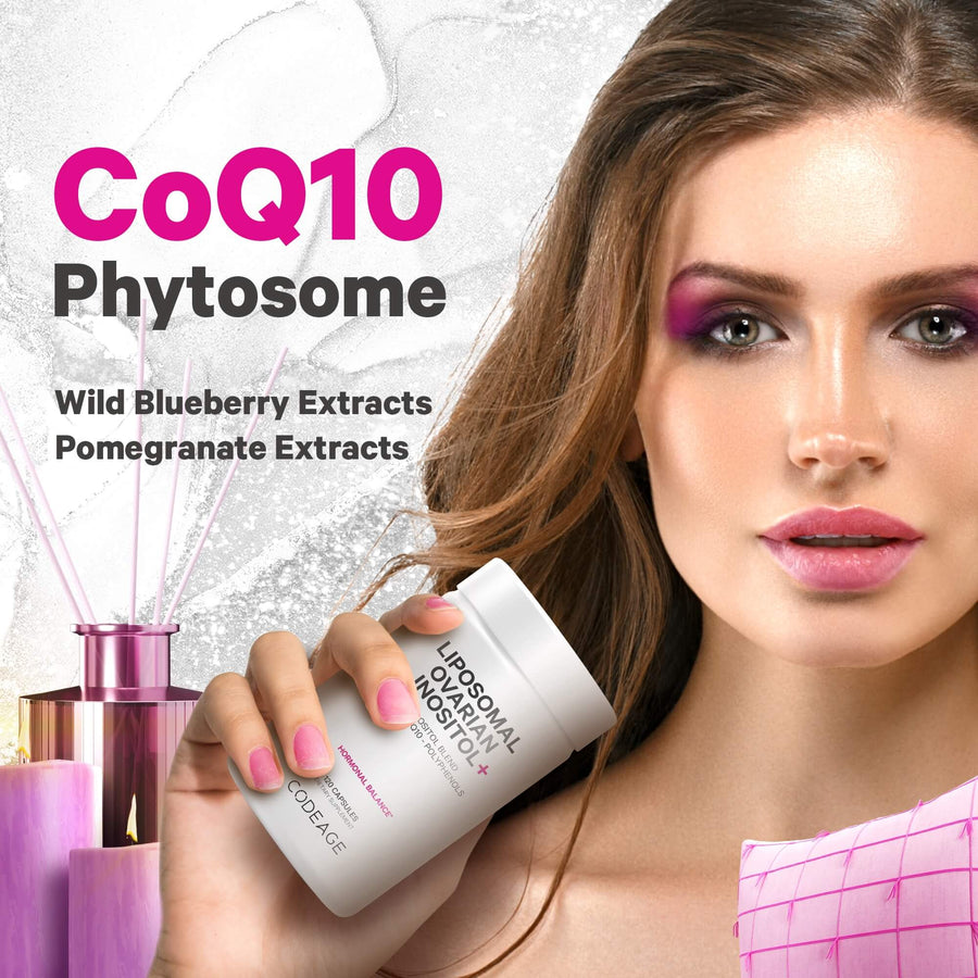 Codeage Liposomal Ovarian Inositol  CoQ10 Phytosome