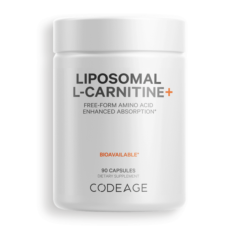 Codeage Liposomal L-carnitine supplement l-tartrate 500mg carnitine energy metabolism