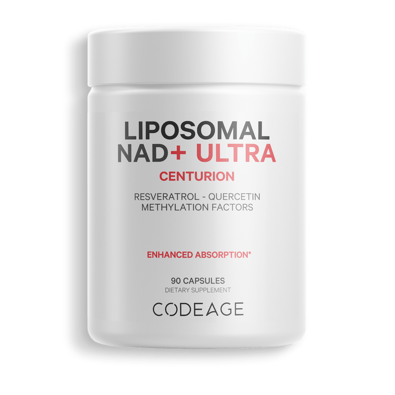 Codeage Liposomal NAD+ Resveratrol Betaine Vitamin B12 Healthy Aging Supplement