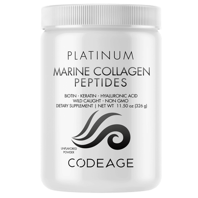 Wild Caught Marine Collagen Peptides Powder Platinum