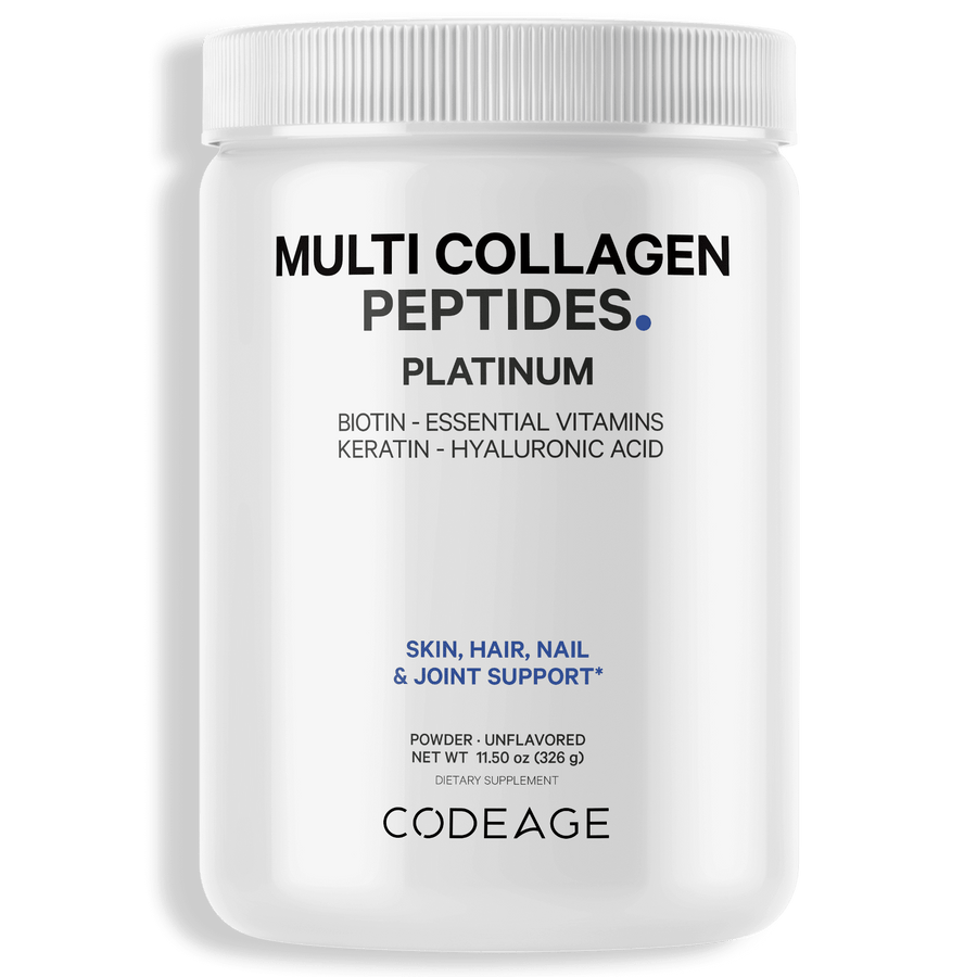 Platinum Best Collagen Powder Manufactured in the USA Lab Tested Codeage Hydrolyzed Keratin Biotin Vitamin C Vitamin D