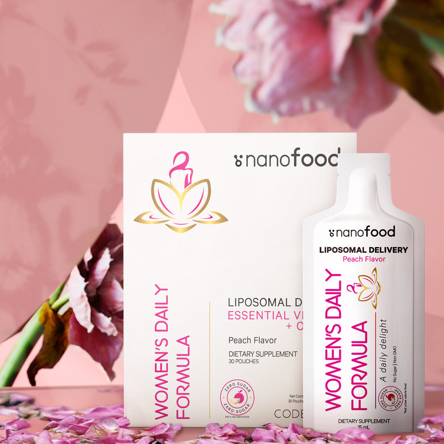 Codeage Nanofood Liquid Women's Multivitamin Vegan Formula with Liposomal Delivery in Daily Packets
